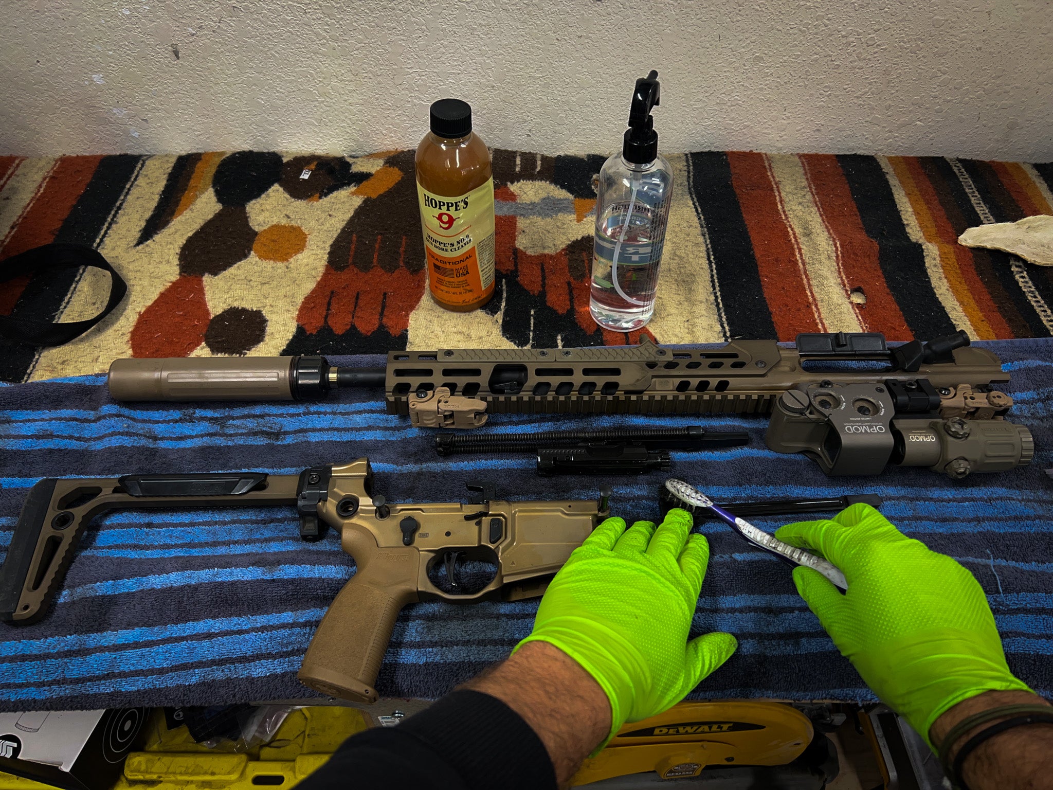 Nitrile 8 Mil Heavy-Duty Diamond-Textured Gloves