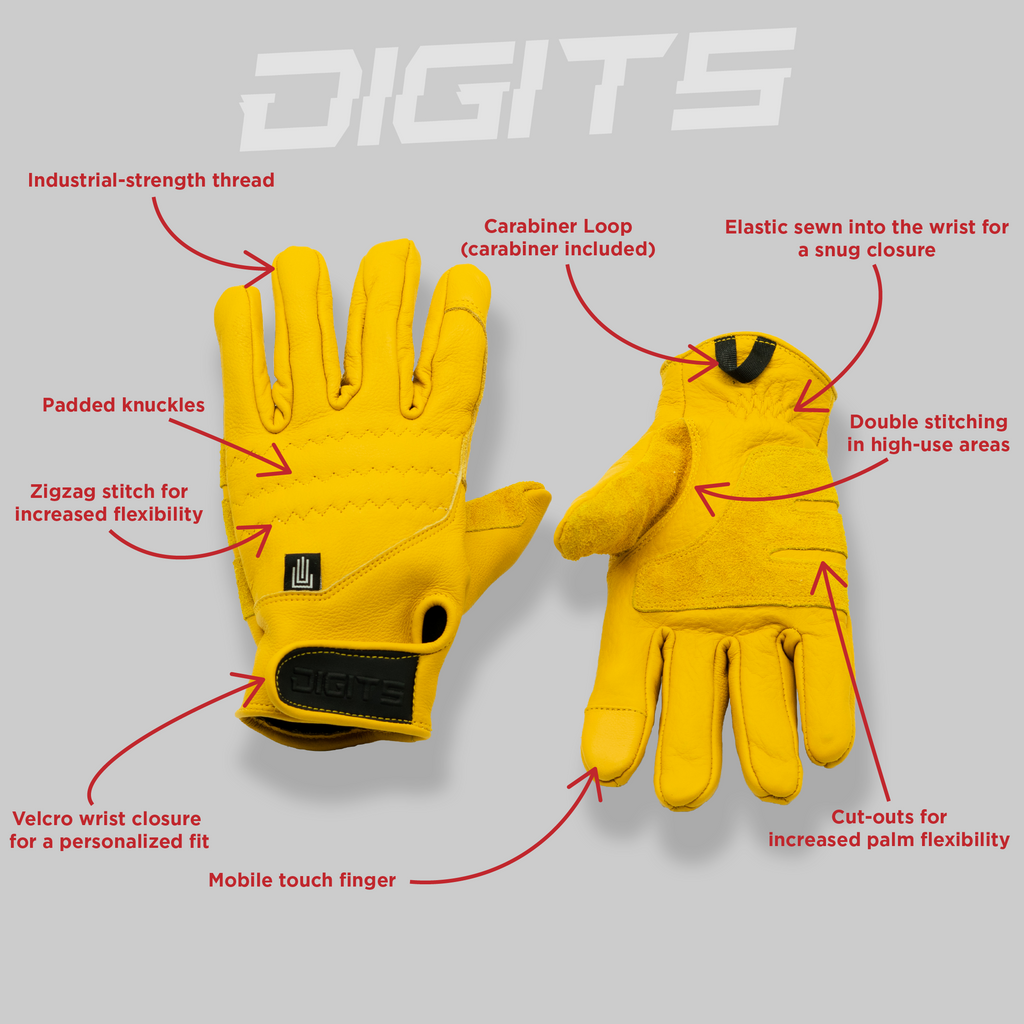 Why Digits Are The Industry Standard For Leather Work Gloves