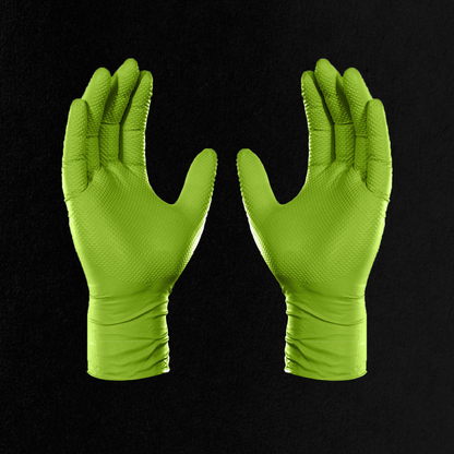 Nitrile 8 Mil Heavy-Duty Diamond-Textured Gloves